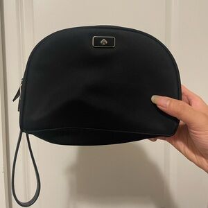 Kate Spade Black Nylon Dome Cosmetic Bag with Wristlet